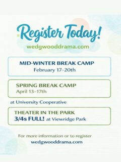 Let us create original stories and new memories with your kids.
At Wedgwood Drama Studio, kids don’t just put on a show. They invent worlds. They build characters out of thin air. They turn any space into a movie set and their ideas into something real.
Every week, we create original stories together and film them into short movies. It is collaboration, imagination, confidence, and joy all rolled into one very full, very magical week.
Come make something new with us.